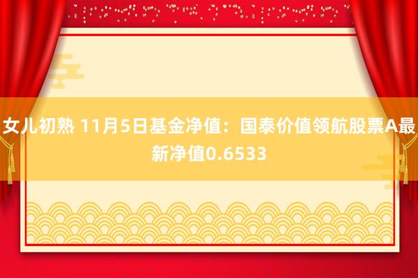 女儿初熟 11月5日基金净值：国泰价值领航股票A最新净值0.6533